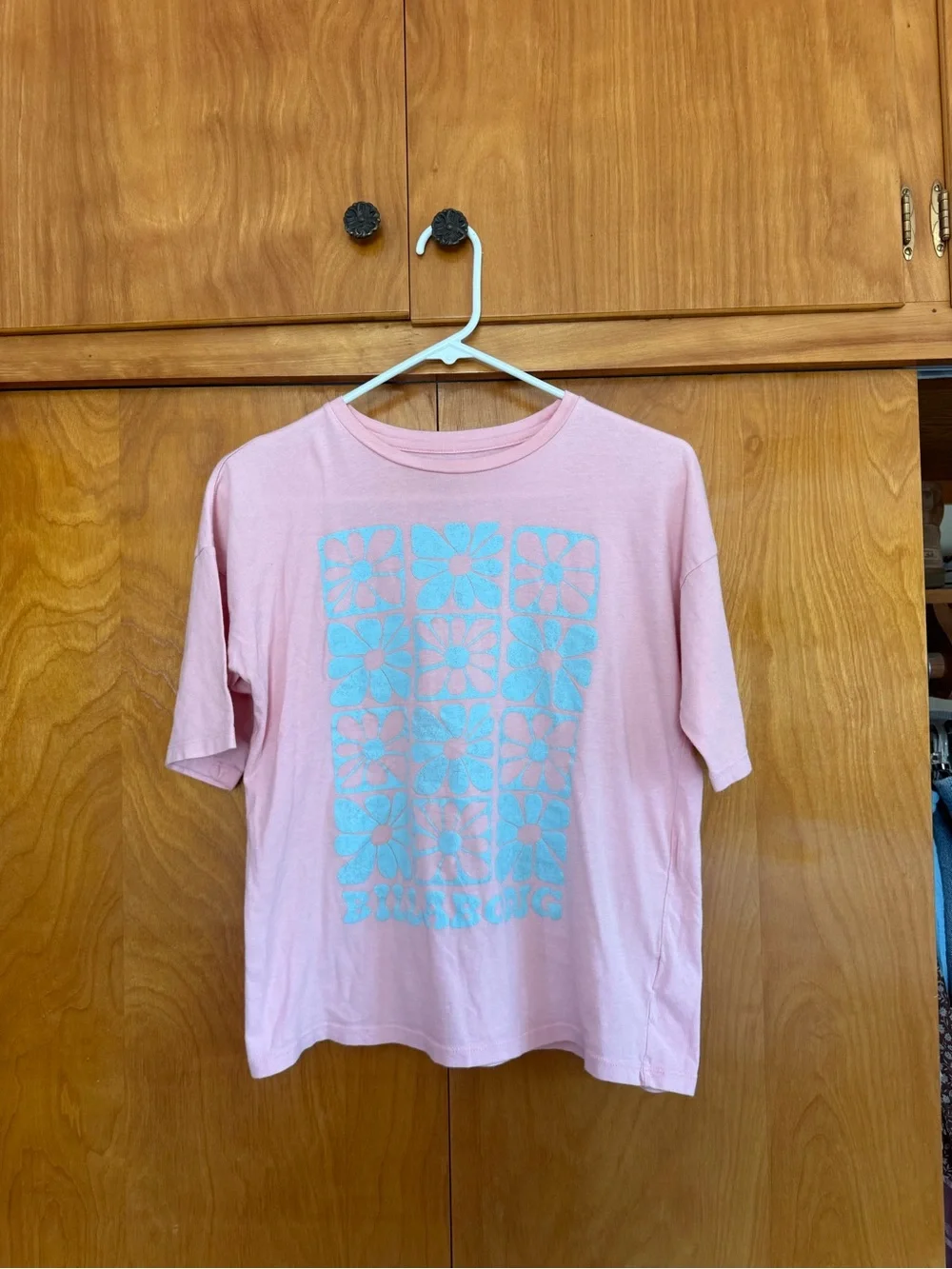 Billabong kids Pink Graphic Flower Tee